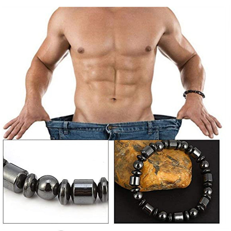 Weight Loss Magnet Bracelets For Women Men Pentagram Stone Magnetic Therapy Bracelets Pain Relief Slimming Health Jewelry Weight Loss Magnet Bracelets For Women Men Pentagram Stone Magnetic Therapy Bracelets Pain Relief Slimming Health Jewelry